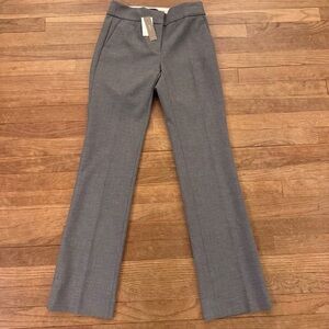 NWT J. Crew women's pleated flared dress pants size 0 b65